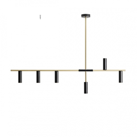 Lampa wisząca TREVO 6 BRASS BLACK Lampa wisząca TREVO 6 BRASS BLACK