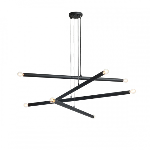 Lampa wisząca TUBO 8 BLACK Lampa wisząca TUBO 8 BLACK