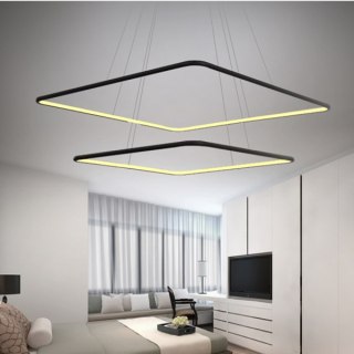 Lampa wisząca Ledowe Kwadraty No. 2 in 3k black