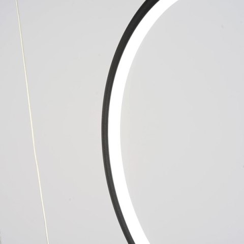 Lampa wisząca Ledowe Okręgi No.8 czarna 180cm 3k