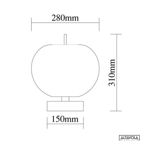 Ekskluzywna lampa LED stołowa złoto biała Apple T Altavola Design Ekskluzywna lampa LED stołowa złoto biała Apple T Altavola Design