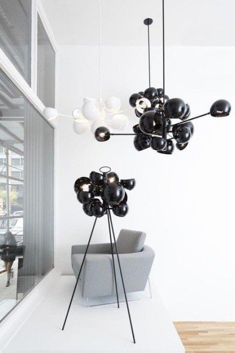 Lampa wisząca ASTRONOMY-11 czarna 55 cm Step into Design