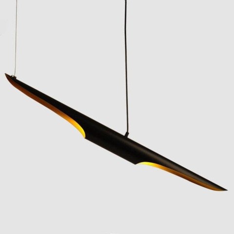 Lampa wisząca BLACK TUBE czarno złota 100 cm Step into Design Lampa wisząca BLACK TUBE czarno złota 100 cm Step into Design