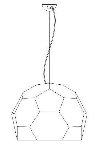 Lampa wisząca DOME półtransparentna 80 cm Step into Design Lampa wisząca DOME półtransparentna 80 cm Step into Design