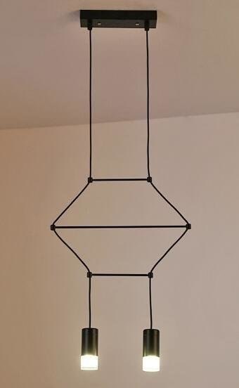 Lampa wisząca LINEA-2 czarna 35 cm Step into Design Lampa wisząca LINEA-2 czarna 35 cm Step into Design