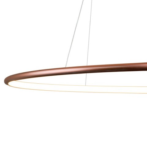 Lampa wisząca Ledowe Okręgi No.1 80cm 3k miedziana Lampa wisząca Ledowe Okręgi No.1 80cm 3k miedziana