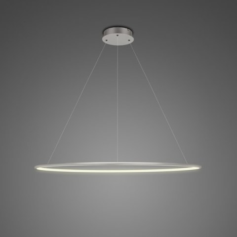 Lampa wisząca Ledowe Okręgi No.1 80cm 3k srebrna Lampa wisząca Ledowe Okręgi No.1 80cm 3k srebrna