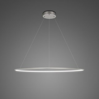 Lampa wisząca Ledowe Okręgi No.1 80cm 4k srebrna