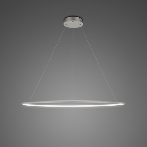 Lampa wisząca Ledowe Okręgi No.1 80cm 4k srebrna Lampa wisząca Ledowe Okręgi No.1 80cm 4k srebrna