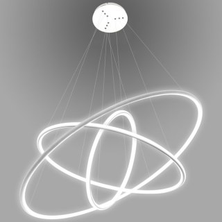 Lampa wisząca Ledowe Okręgi No.3 80cm 3k biała