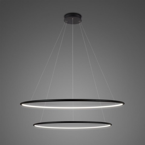 Lampa Ledowe Okręgi No.2 czarna 80cm 3k Lampa Ledowe Okręgi No.2 czarna 80cm 3k