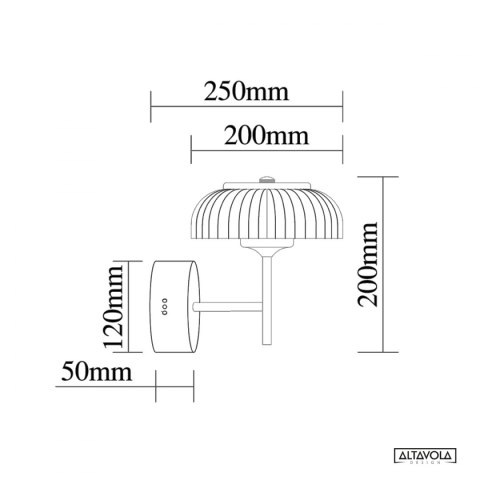 Kinkiet Led Vitrum Altavola Design