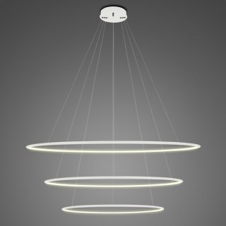 Lampa wisząca Ledowe Okręgi No.3 100 cm in 3k biała