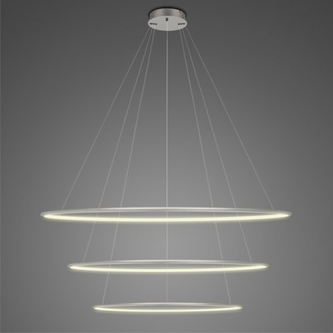 Lampa wisząca Ledowe Okręgi No.3 100 cm in 3k srebrna Lampa wisząca Ledowe Okręgi No.3 100 cm in 3k srebrna
