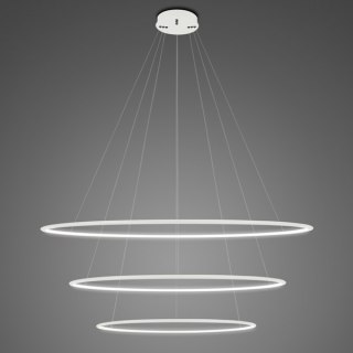 Lampa wisząca Ledowe Okręgi No.3 100 cm in 4k biała