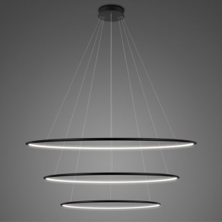 Lampa wisząca Ledowe Okręgi No.3 100 cm in 4k czarna