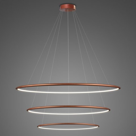 Lampa wisząca Ledowe Okręgi No.3 100 cm in 4k miedziana Lampa wisząca Ledowe Okręgi No.3 100 cm in 4k miedziana