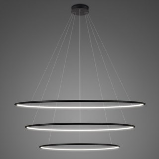 Lampa wisząca Ledowe Okręgi No.3 120 cm in 4k czarna