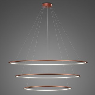 Lampa wisząca Ledowe Okręgi No.3 120 cm in 4k miedziana