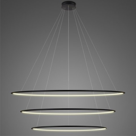Lampa wisząca Ledowe Okręgi No.3 150 cm in 3k czarna Lampa wisząca Ledowe Okręgi No.3 150 cm in 3k czarna
