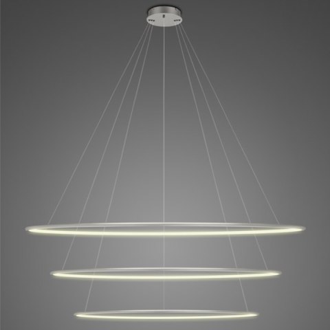 Lampa wisząca Ledowe Okręgi No.3 150 cm in 3k srebrna Lampa wisząca Ledowe Okręgi No.3 150 cm in 3k srebrna