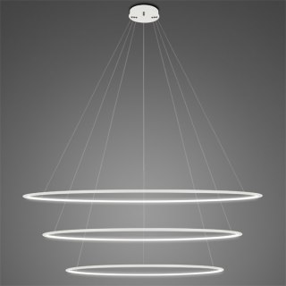 Lampa wisząca Ledowe Okręgi No.3 150 cm in 4k biała
