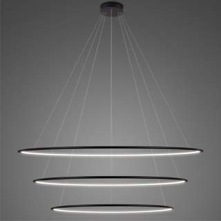 Lampa wisząca Ledowe Okręgi No.3 150 cm in 4k czarna