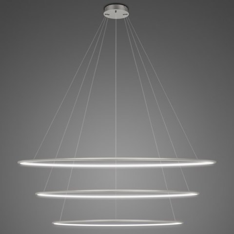 Lampa wisząca Ledowe Okręgi No.3 150 cm in 4k srebrna Lampa wisząca Ledowe Okręgi No.3 150 cm in 4k srebrna