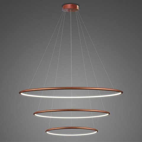 Lampa wisząca Ledowe Okręgi No.3 80cm 4k miedziana Lampa wisząca Ledowe Okręgi No.3 80cm 4k miedziana