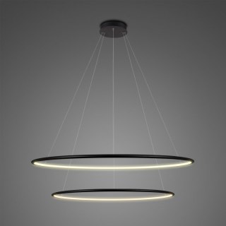 Lampa Ledowe Okręgi No. 2 80 cm in 3k czarna ściemnialna