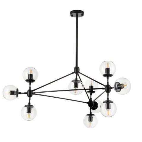 Lampa wisząca ASTRIFERO-10 transparentno czarna 90 cm Step into Design