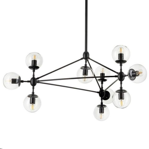 Lampa wisząca ASTRIFERO-10 transparentno czarna 90 cm Step into Design