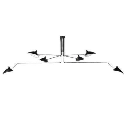 Lampa wisząca CRANE-6P czarna 280 cm Step into Design Lampa wisząca CRANE-6P czarna 280 cm Step into Design