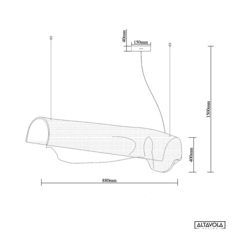 Lampa wisząca Cortina No.2 Altavola Design
