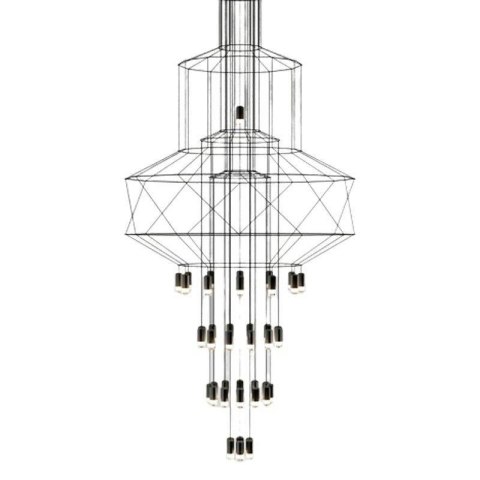 Lampa wisząca LINEA-43 czarna 90 cm Step into Design Lampa wisząca LINEA-43 czarna 90 cm Step into Design