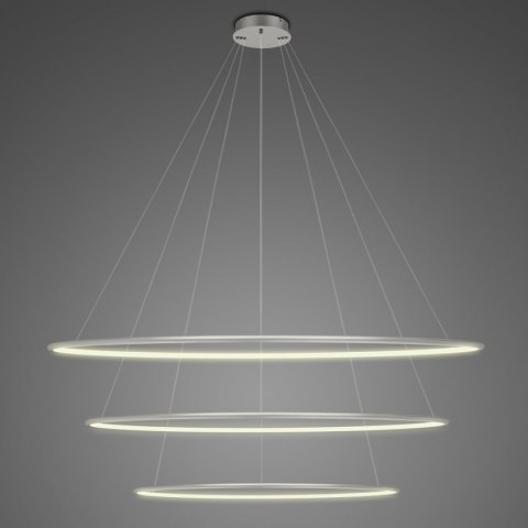 Lampa wisząca Ledowe Okręgi No.3 120 cm in 3k srebrna ściemnialna Lampa wisząca Ledowe Okręgi No.3 120 cm in 3k srebrna ściemnialna