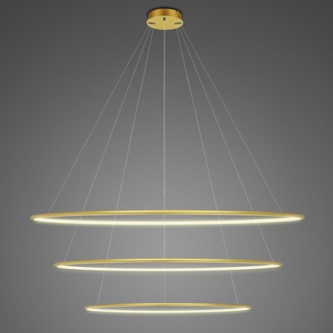 Lampa wisząca Ledowe Okręgi No.3 120 cm in 3k złota ściemnialna Lampa wisząca Ledowe Okręgi No.3 120 cm in 3k złota ściemnialna