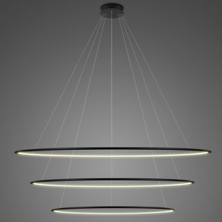 Lampa wisząca Ledowe Okręgi No.3 180 cm in 3k czarna ściemnialna