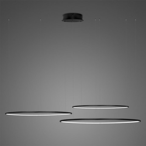 Lampa wisząca Ledowe Okręgi No.3 80 cm in 3k czarna ściemnialna Lampa wisząca Ledowe Okręgi No.3 80 cm in 3k czarna ściemnialna