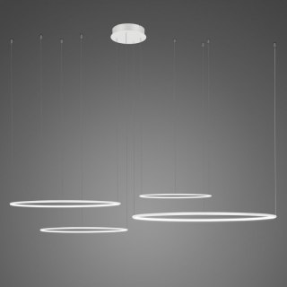 Lampa wisząca Ledowe Okręgi No.4 100 cm in 3k biała ściemnialna