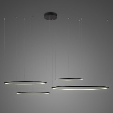 Lampa wisząca Ledowe Okręgi No.4 100 cm in 3k czarna ściemnialna Lampa wisząca Ledowe Okręgi No.4 100 cm in 3k czarna ściemnialna