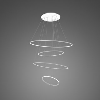 Lampa wisząca Ledowe okręgi No.4 100 cm 3k biała ściemnialna