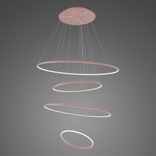 Lampa wisząca Ledowe okręgi No.4 100 cm in 3k różowe złoto