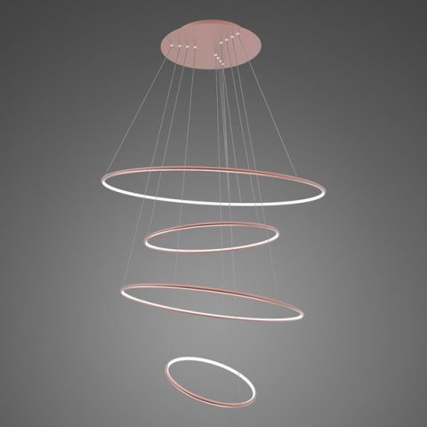 Lampa wisząca Ledowe okręgi No.4 100 cm in 4k różowe złoto Lampa wisząca Ledowe okręgi No.4 100 cm in 4k różowe złoto