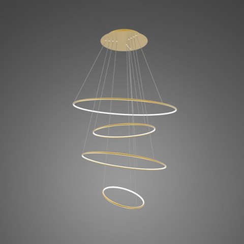 Lampa wisząca Ledowe okręgi No.4 100 cm in 4k złota ściemnialna Lampa wisząca Ledowe okręgi No.4 100 cm in 4k złota ściemnialna