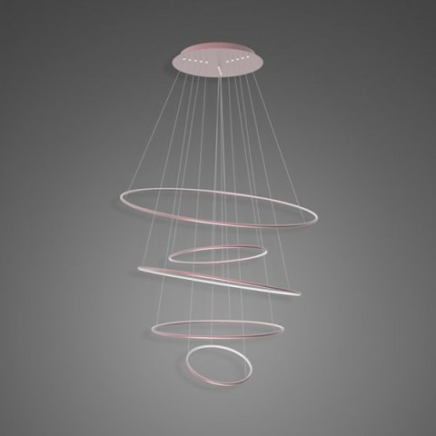 Lampa wisząca Ledowe okręgi No.5 120 cm in 3k różowe złoto ściemnialna Lampa wisząca Ledowe okręgi No.5 120 cm in 3k różowe złoto ściemnialna