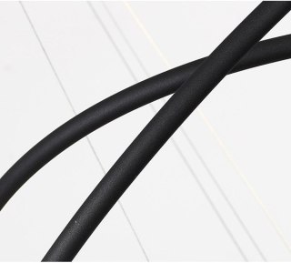 Lampa wisząca Ledowe okręgi No.5 150 cm 3k czarna