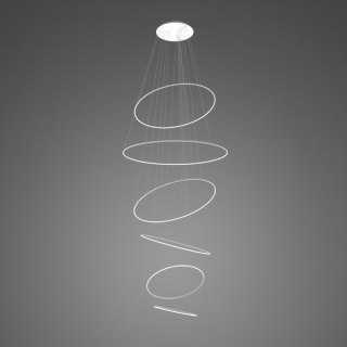 Lampa wisząca Ledowe okręgi No.6 biała in 3k ściemnialna