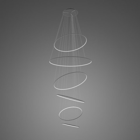 Lampa wisząca Ledowe okręgi No.6 czarna 3k Lampa wisząca Ledowe okręgi No.6 czarna 3k