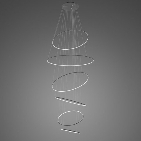 Lampa wisząca Ledowe okręgi No.6 czarna 3k ściemnialna Lampa wisząca Ledowe okręgi No.6 czarna 3k ściemnialna